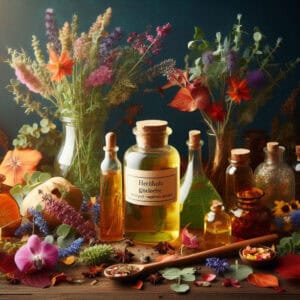Autumn Home Remedies - Herbal Glycerites Autumn Herbal Glycerites