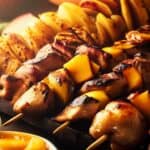 Chicken and Mango Skewers