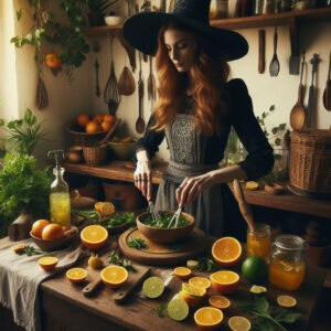 Wood Sorrel Winter Citrus Salad