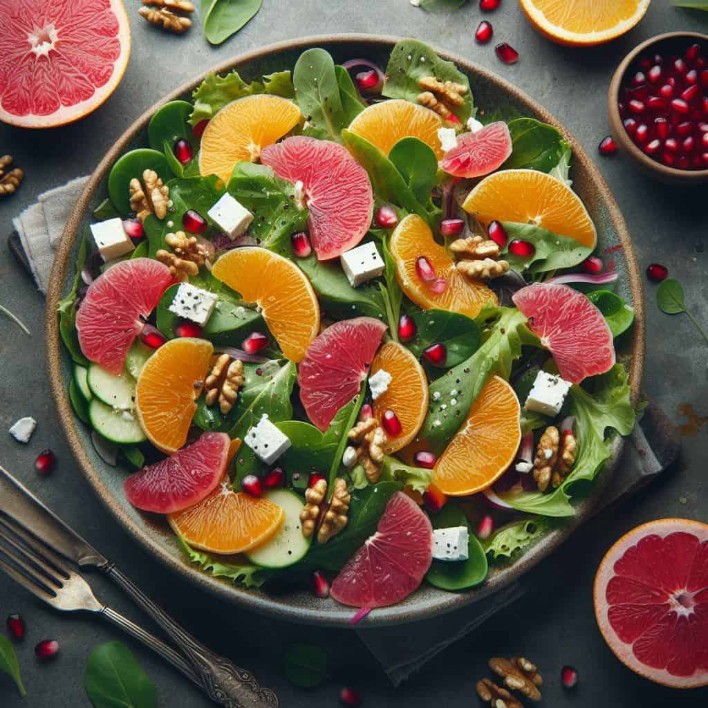 Wood Sorrel Winter Citrus Salad