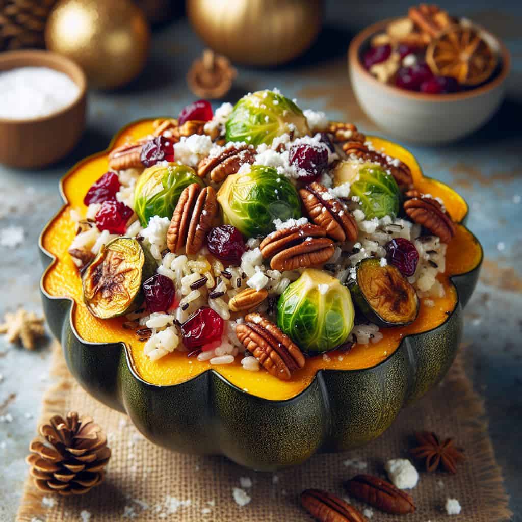 Winter Harvest Stuffed Acorn Squash