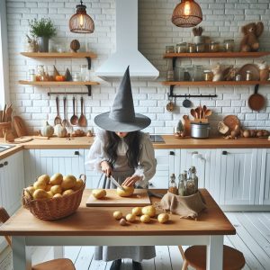 Making Creamy Mashed Potato Soup with Dashi