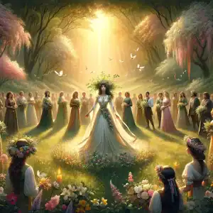 Crowning the May Queen