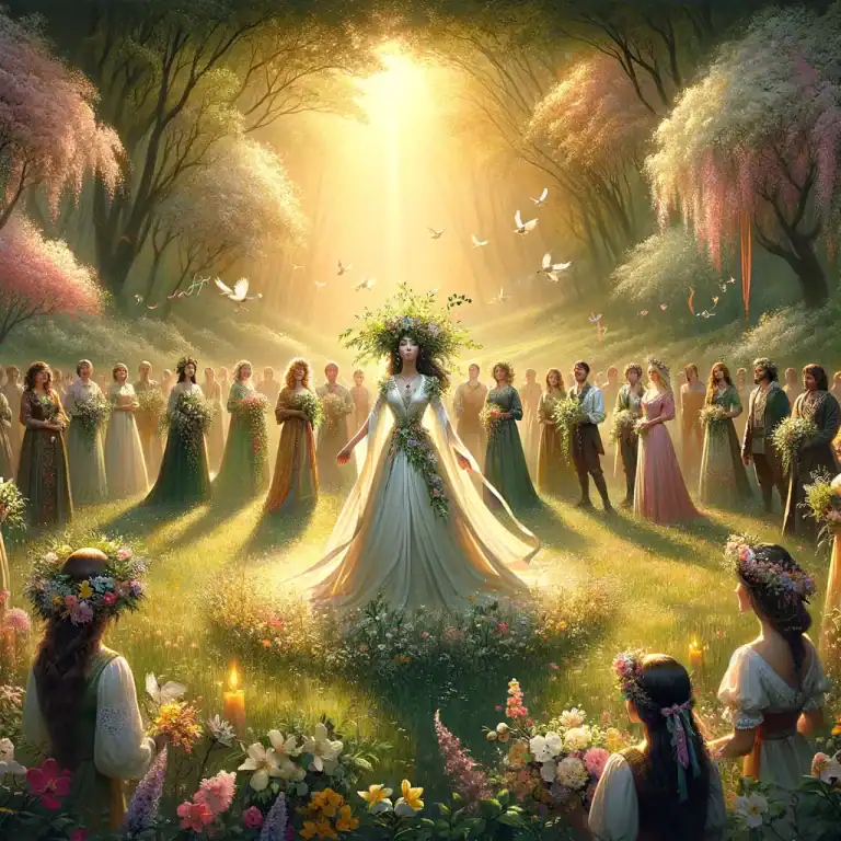 Crowning the May Queen