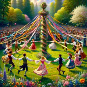 Maypole Dancing