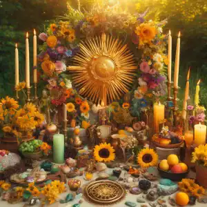 Ritual: Creating a Sacred Litha Altar Litha Altar