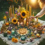 Making Litha Altar