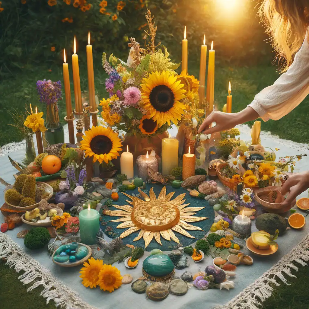Making Litha Altar