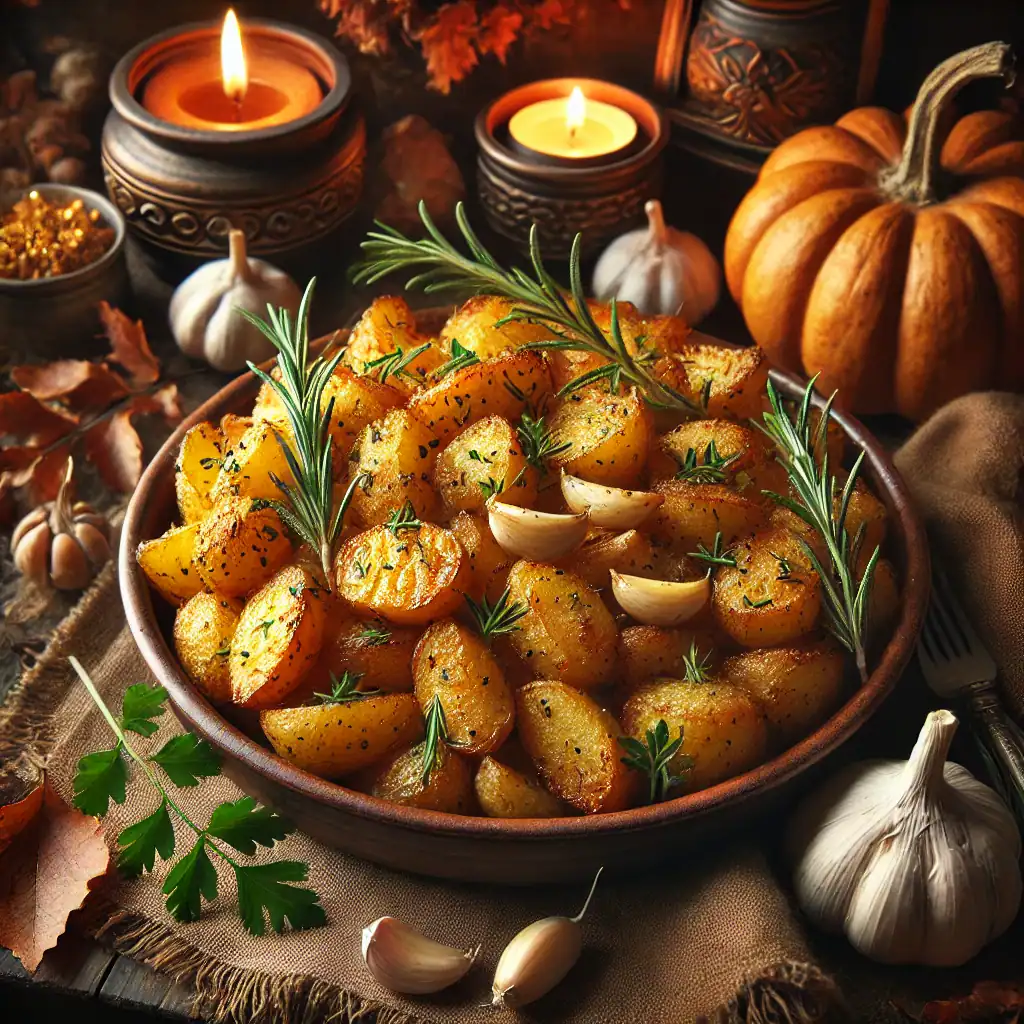 Roasted Garlic and Rosemary Potatoes