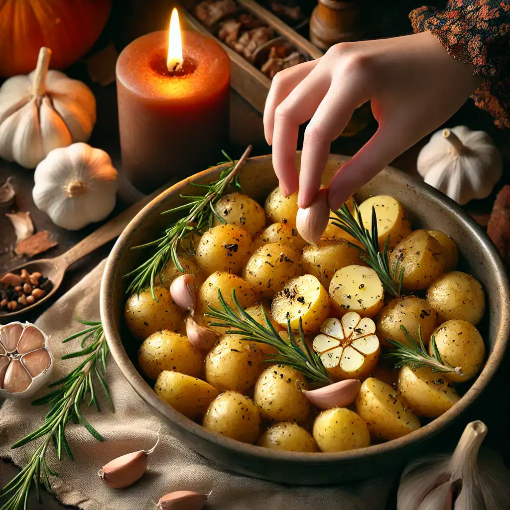 Roasted Garlic and Rosemary Potatoes