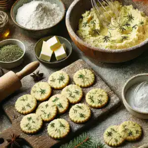making pine cookies
