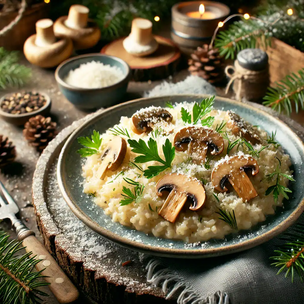 Pine-Infused Winter Risotto
