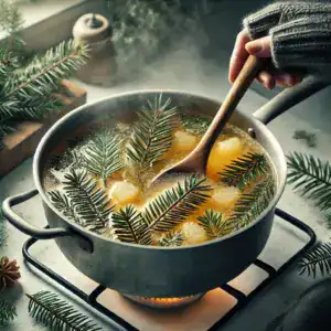 Pine-Infused Winter Risotto