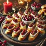 Spiced Cranberry and Brie Crostini