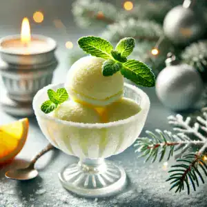 Winter Mint and Citrus Sorbet