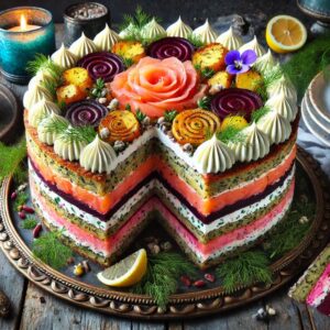 Disguised Cake with Salmon and