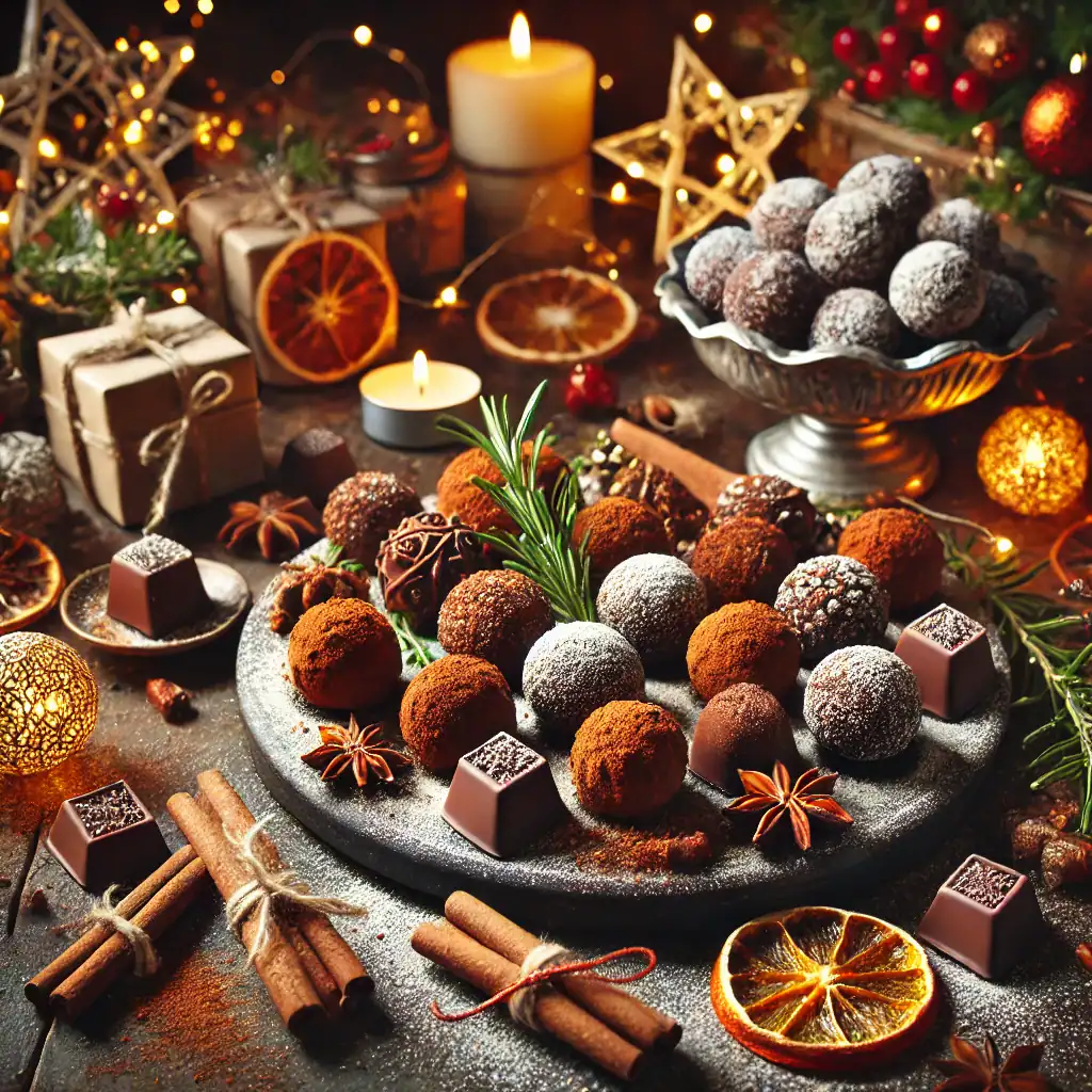 Spiced Winter Chocolate Truffles