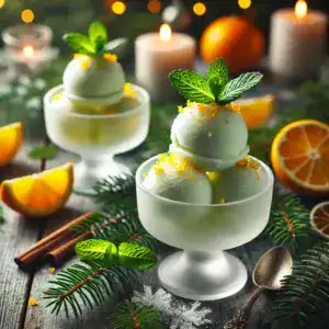 Winter Citrus and Mint Sorbet