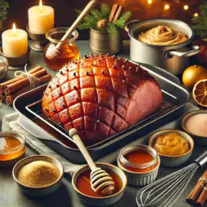 Honey-Glazed Ham with Winter Spices