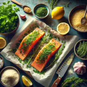 Lemon-Herb Crusted Salmon