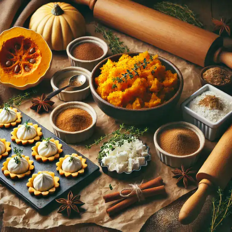 Squash and Goat Cheese Tartlets