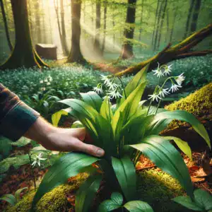 Foraging Wild Garlic