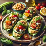 Cucumber and Hummus Boats