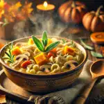 Autumn Harvest Chicken Noodle Soup