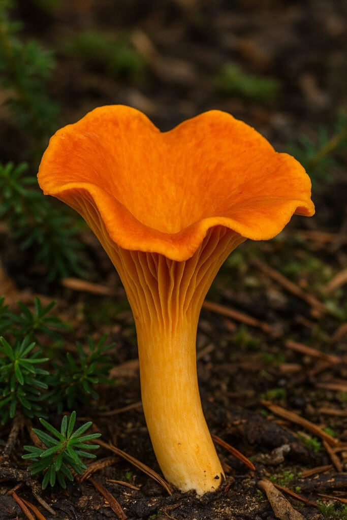 Cantharellus formosus (Pacific Golden Chanterelle)