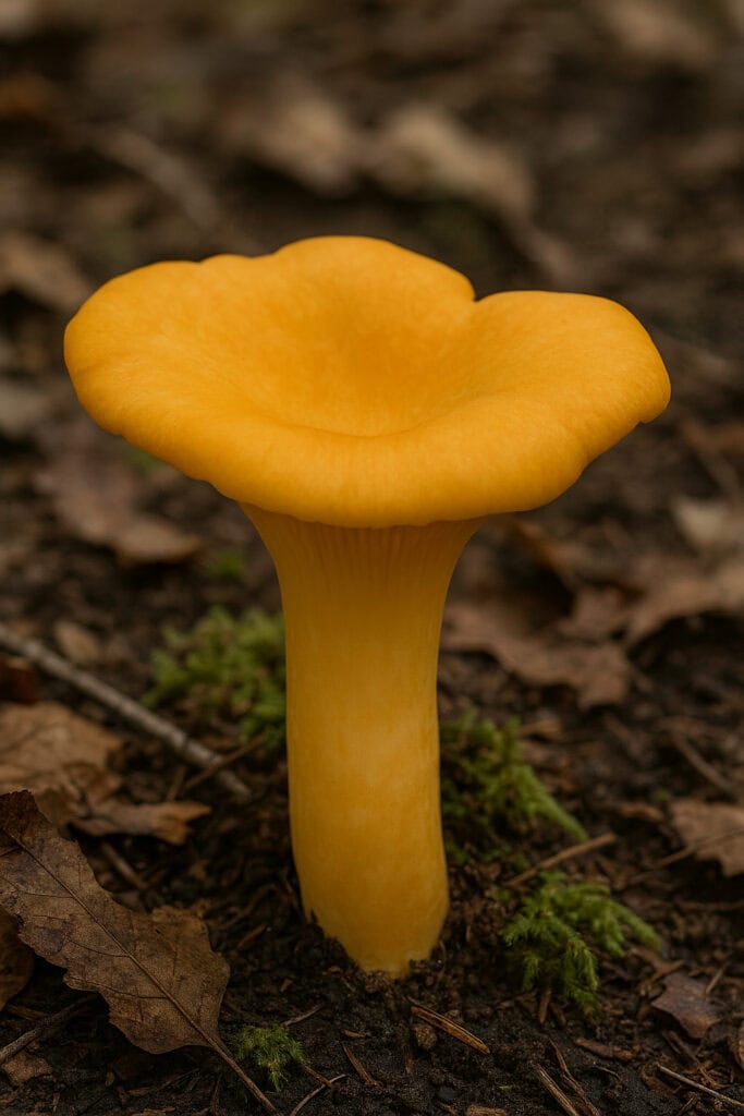 Cantharellus lateritius (Smooth Chanterelle)