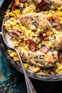 Garlic Butter Creamed Corn Chicken