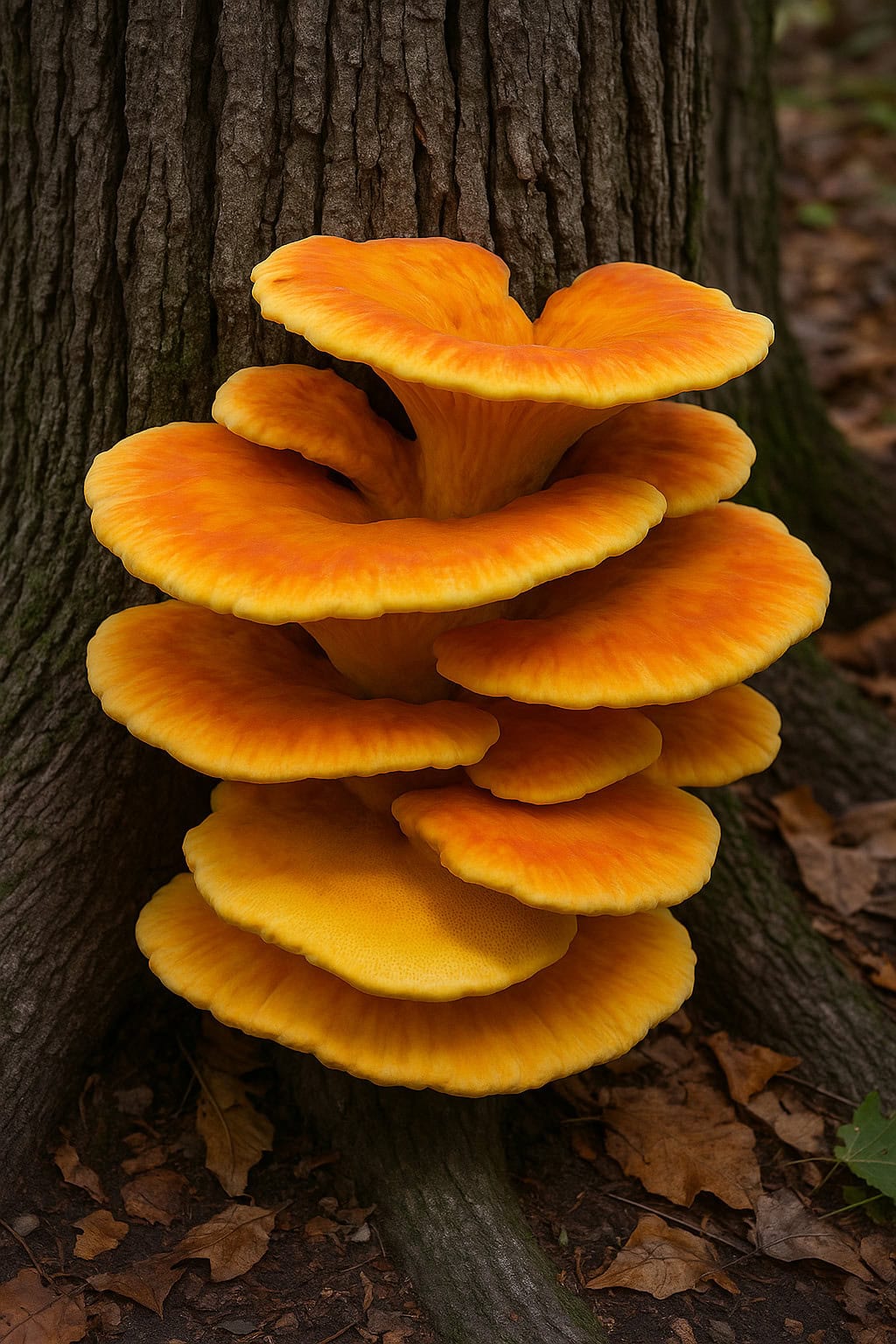 Laetiporus sulphureus (Eastern or “True” Chicken of the Woods)