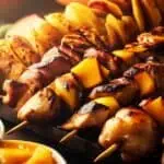 Chicken and Mango Skewers