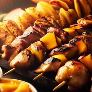 Recipe: Grilled Chicken & Mango Skewers Chicken and Mango Skewers